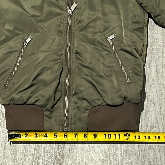 The Group Babaton army green zip up bomber jacket - Picture 10 of 16